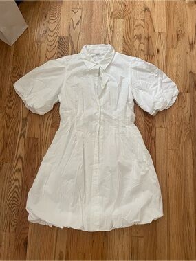 NWT GAP White Button-Up Collared dress
